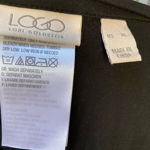 Logo black tunic with crushed velvet - Picture 6 of 7